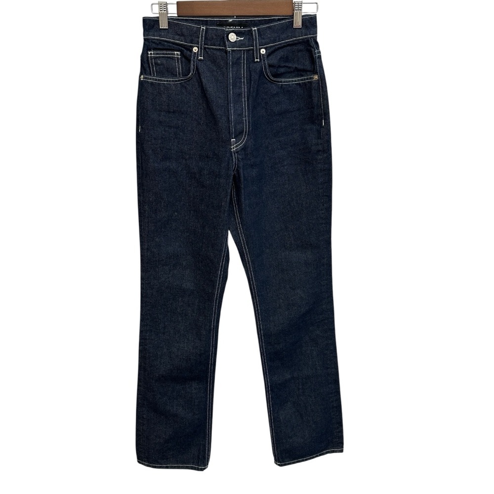 EB Denim High Rise Straight Jeans in Midnight Size 26 NWOT